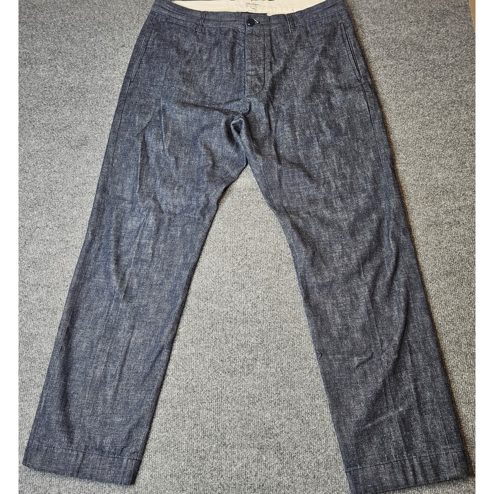Todd Snyder Mens Japanese Selvedge Denim Chino Pants Size 34x30 Buttonfly